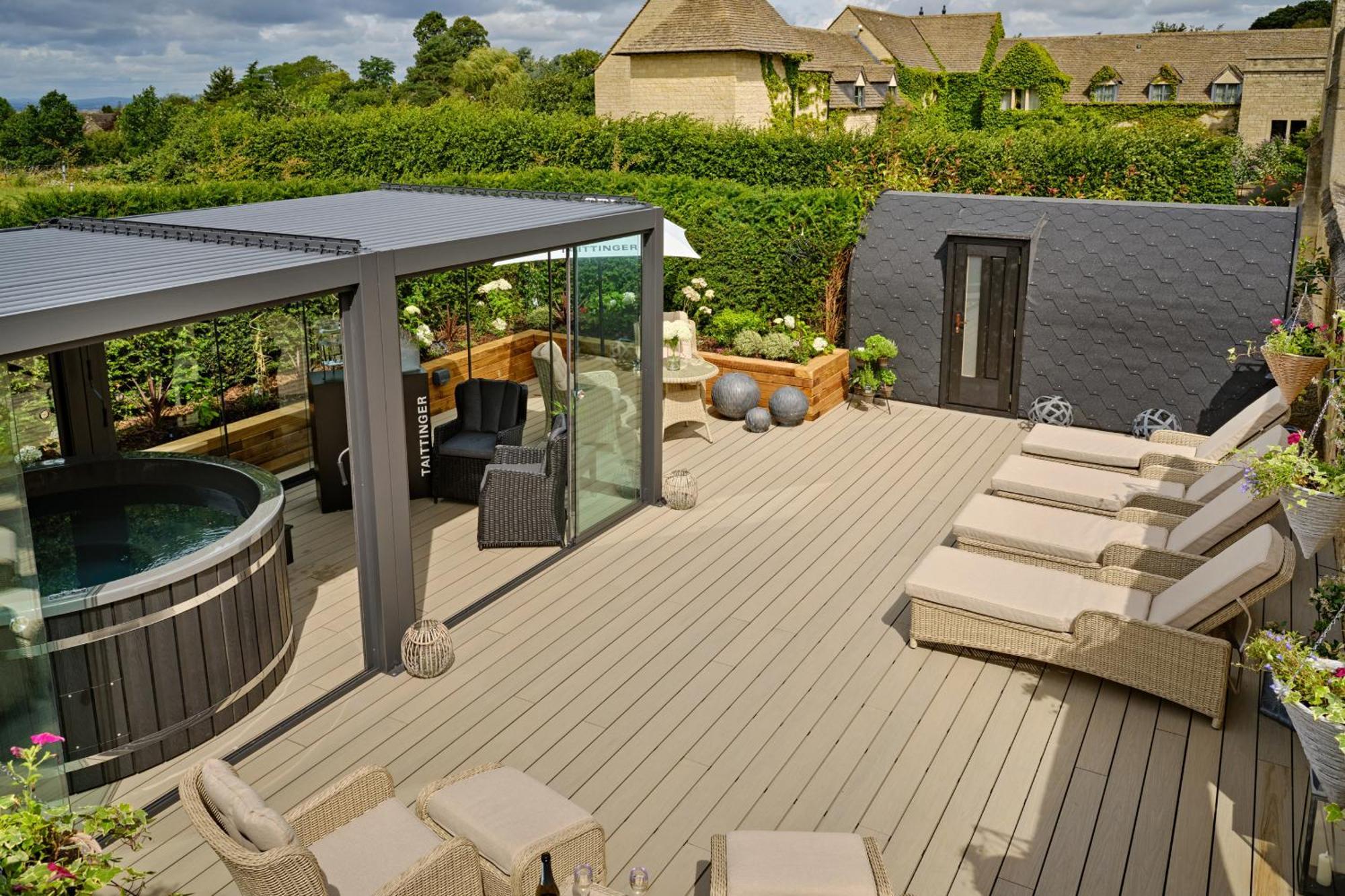 Hotel Ellenborough Park Bishop's Cleeve Esterno foto Composite Decking
